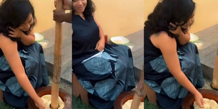 Hilarious moment Nadia Buari stirs reactions as she joins trending ‘Demure’ challenge (Video)