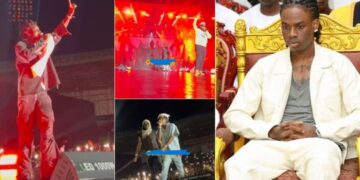 Moment Rema’s classic performance made fans happy at his homecoming concert in Benin