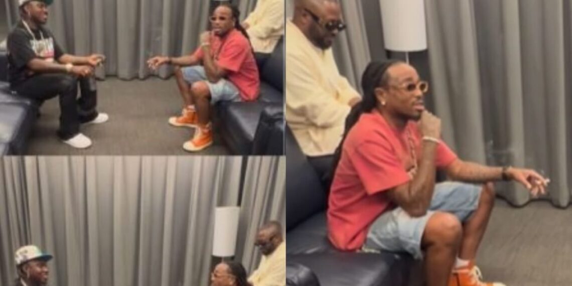 Nigerians react to video of US rapper Quavo with Zlatan Ibile and Tunde Ednut at Asake show in Atlanta