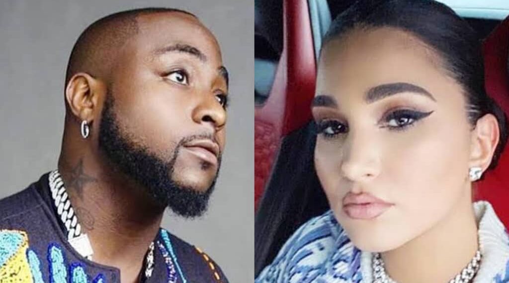 Enisa refollows Davido back after she loses more than 50K followers on Twitter for unfollowing him