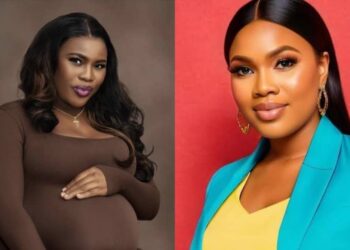 Nigerians jubilate as actress Debbie Shokoya welcomes first child one year after losing pregnancy 