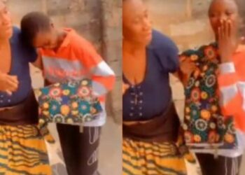 TRUE LOVE STILL EXISTS! Nigerians react as landlady gifts a lady wrapper