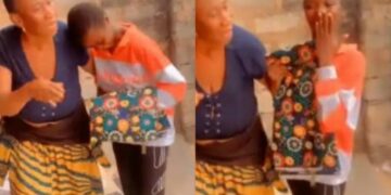 TRUE LOVE STILL EXISTS! Nigerians react as landlady gifts a lady wrapper