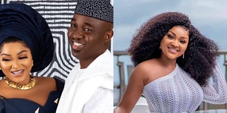 Mercy Aigbe professes love for her husband, Kazim Adeoti as he also replies with plenty love messages