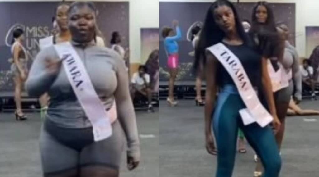 “They are looking good”- Reactions as video shows the 25 contestants competing for Miss Universe Nigeria