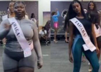 “They are looking good”- Reactions as video shows the 25 contestants competing for Miss Universe Nigeria