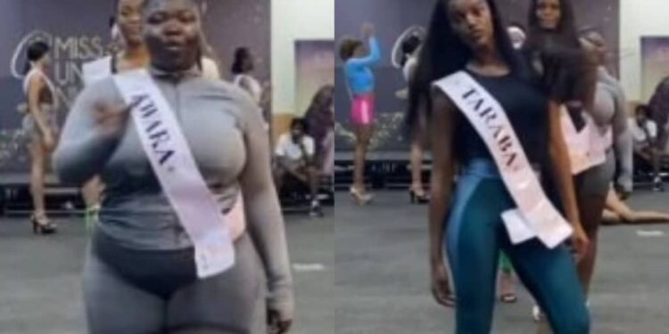 “They are looking good”- Reactions as video shows the 25 contestants competing for Miss Universe Nigeria