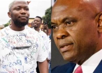 Tony Elumelu reacts as comedian Brain Jotter begs him for employment after graduation