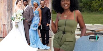 “Fine grandma ever” – Nigerians hail Omoni Oboli as she shares video of herself walking her first grandchild