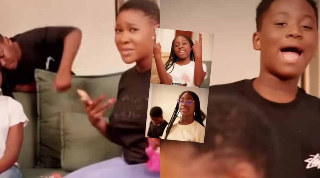 “Awwwn i love this” – Reactions as Mercy Johnson’s kids wows the internet with their rap song for her as she turns 40
