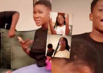 “Awwwn i love this” – Reactions as Mercy Johnson’s kids wows the internet with their rap song for her as she turns 40