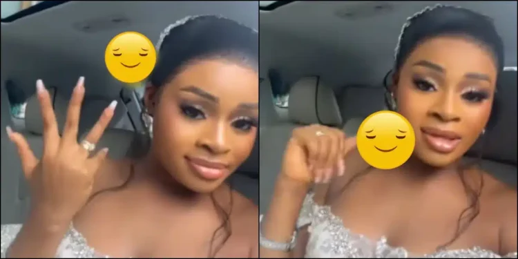 CONGRATS! Bride t@unts her h@ters as her man marries her despite their gossips