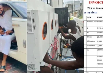 Nigerians react after Man spends N21.8M on solar setup (Photos)