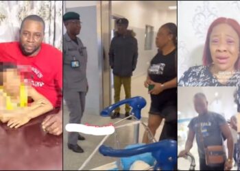 “It is a skit”- Man whose wife tore his passport at airport explains to Nigerians after is wife harvested and taken to Abuja for questioning
