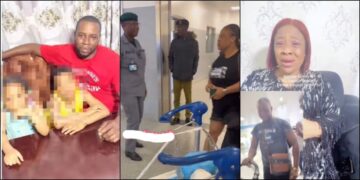 “It is a skit”- Man whose wife tore his passport at airport explains to Nigerians after is wife harvested and taken to Abuja for questioning