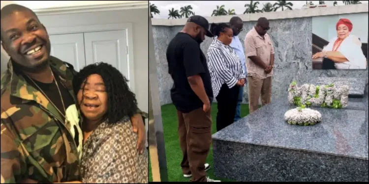 Don Jazzy pays emotional tribute to late mother, Nigerians react (Video)