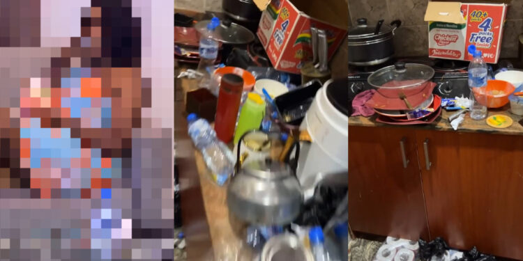 “I was away from home for two days, Look at my kitchen. This is what I came back to meet.”— man callsout his wife for leaving the house unkept because housemaid didn’t come to work for 2 days