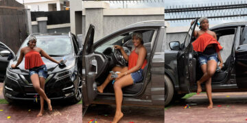 Congratulations to Nollywood actress Precious the fruit girl for her new ride