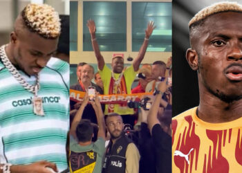 Galatasaray fans welcome Victor Osimhen with open hands, as he finally arrived Galatasaray on a loan after snubbing chelsea 