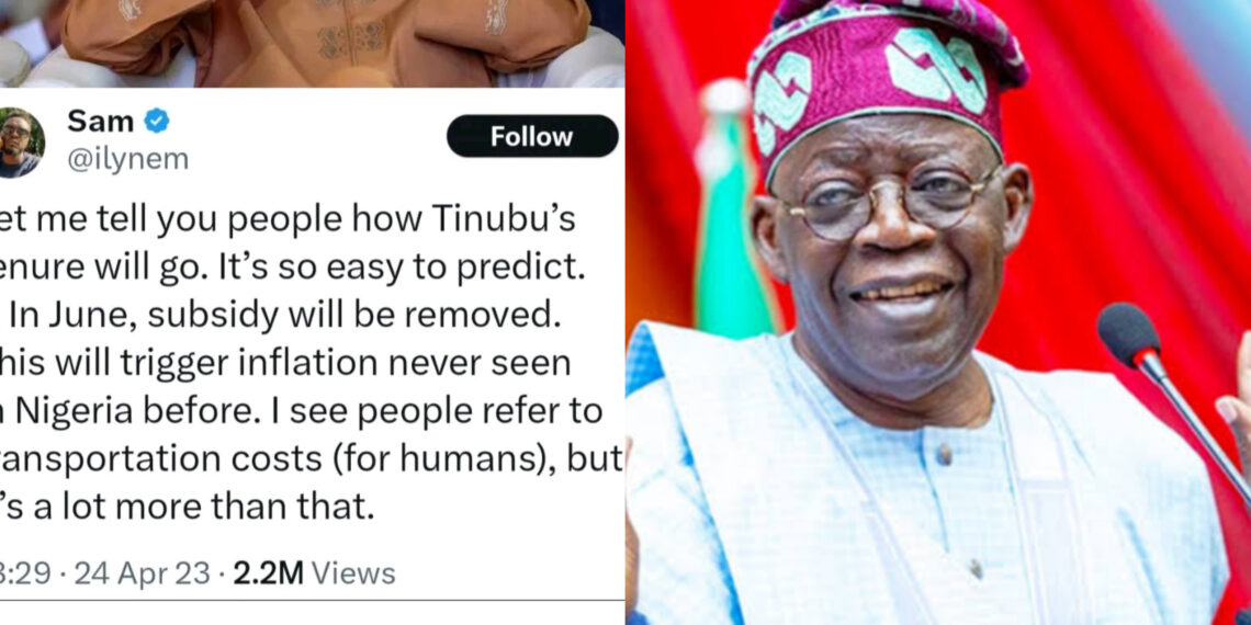 “Shocking Prophecy: Twitter User Predicted Nigeria’s Economic Collapse Under Tinubu – All 7 Warnings Come True!”