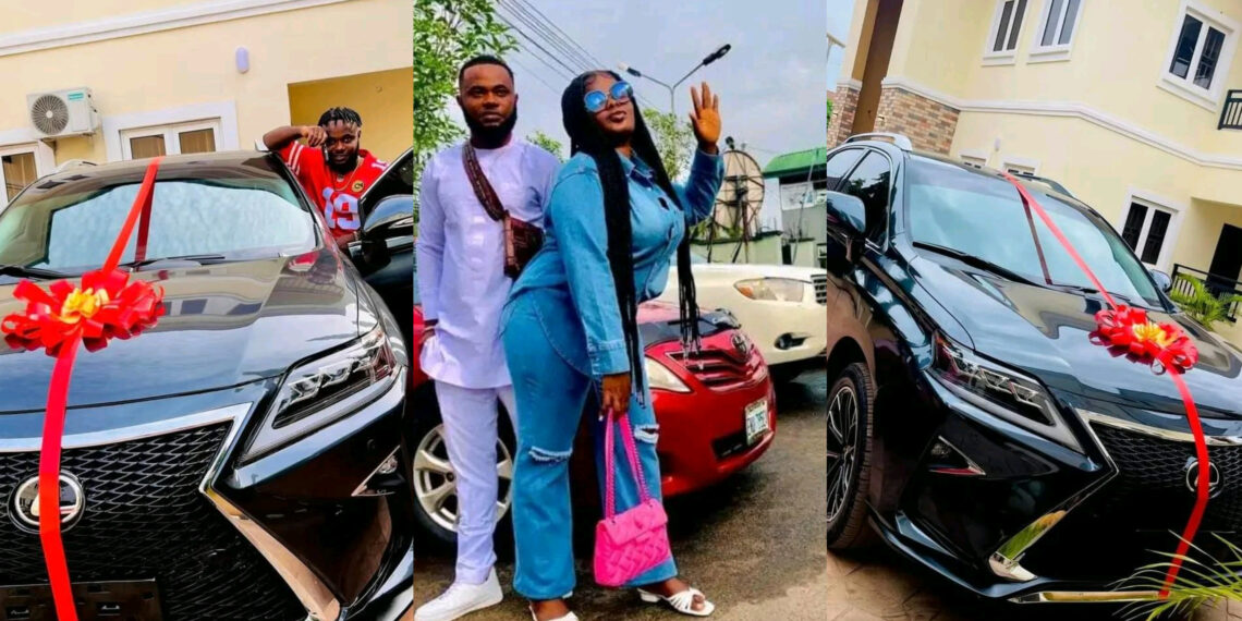 “You Dey Marry Me Well” — Nigerian Woman Says As She Gifts Her Husband New Lexus SUV