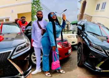 “You Dey Marry Me Well” — Nigerian Woman Says As She Gifts Her Husband New Lexus SUV