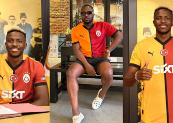 Anywhere VICTOR Osimhen goes , we Go Tunde Ednut Says as he becomes the first Nigerian to wear the Galatasaray jersey with Victor Osimhen 