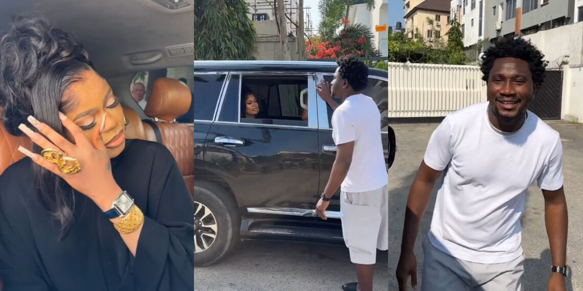 “small “hey dear” you Dey shake” reaction trailing as nasboi features bobrisky in short skirt skit video