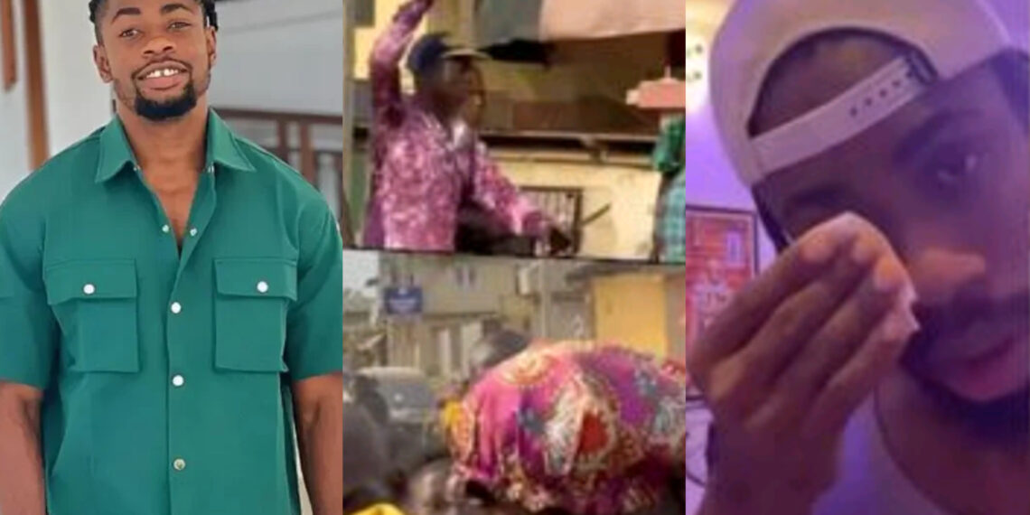 Popular Skit maker Teaser almost looses an eye after a prank went sideways