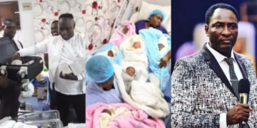 Pastor Jeremiah gifted 2.5million to lady who recently goes viral after giving birth to six children at once