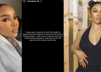 Toke Makinwa Opens Up About Moving to LA to Break into Hollywood but Facing Unfulfilled Dreams