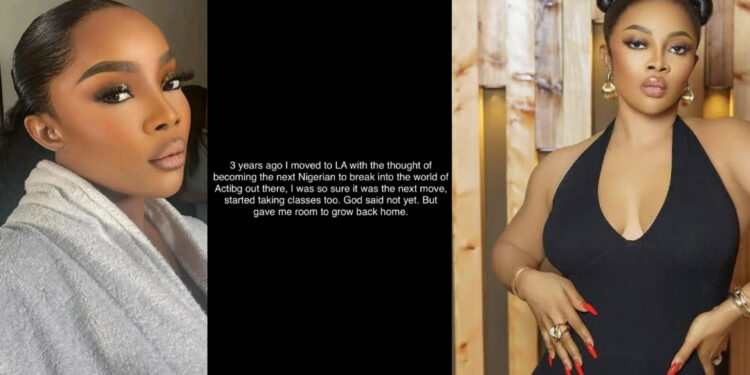 Toke Makinwa Opens Up About Moving to LA to Break into Hollywood but Facing Unfulfilled Dreams