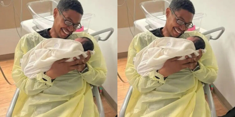 Man who massively celebrate the birth of his newborn baby on social media, found out he is not the father of the baby after undergoing DNA text 