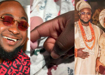  Davdio  brother, Adewale and wife welcome their second child Jamie Itam Adeleke to a new world. 
