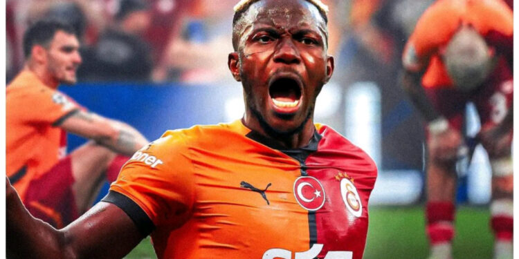 “Victor Osimhen Shines with a Brilliant Debut Goal for Galatasaray!”