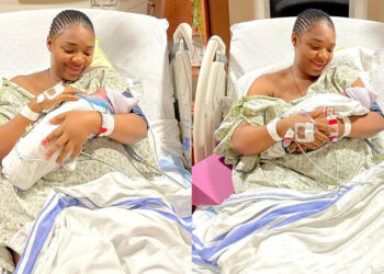 Popular Nollywood Actress Ekene Umenwa Welcomed Her first fruit in The United States of America.