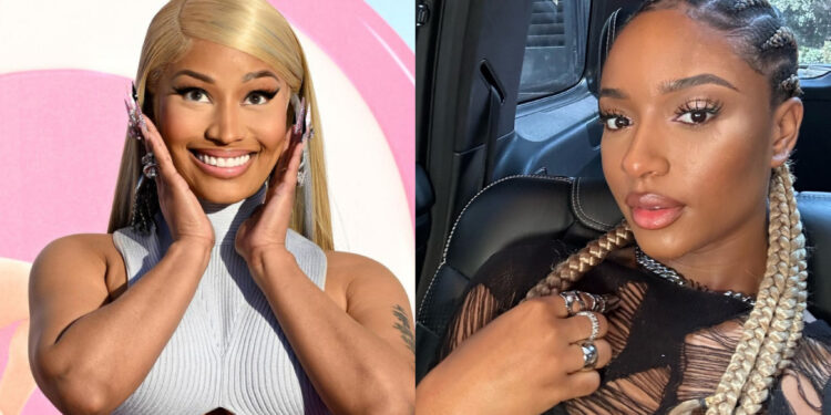 “I thought she said, she knows how to speak pidgin” nicki minaj struggles to Speak pidgin English, as she sing Ayra star song