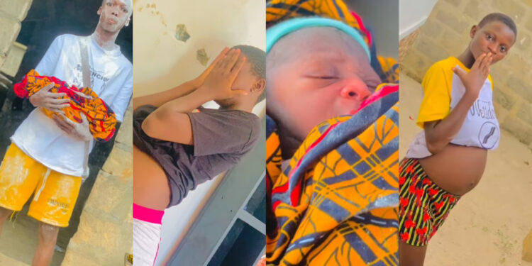 Video Trends as youngest couple, welcome their first baby 