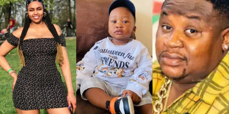 The baby really resemble Cubana more than chief priest – Reactions keep trailing over the Kenya lady who post a photo of her son on social media. 