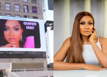 What else is the true definition of love? May Yul Edochie emotionally asked as her  face display on bill board at Times Square, NewYork? 