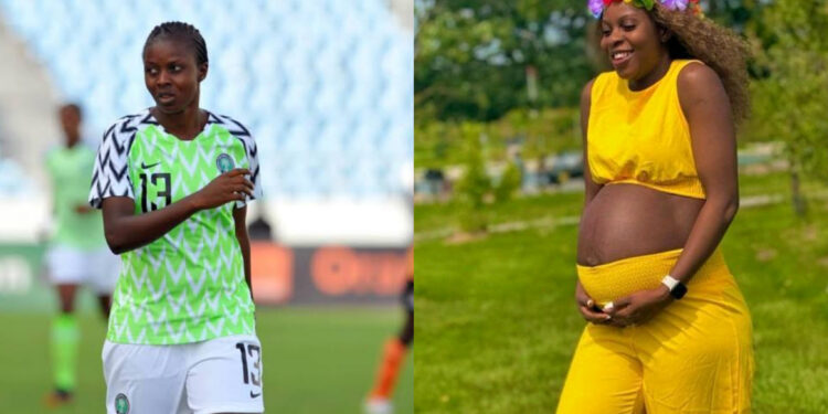 “Super Falcons Star Ngozi Okobi and Husband Celebrate the Arrival of Their First Child in Canada”