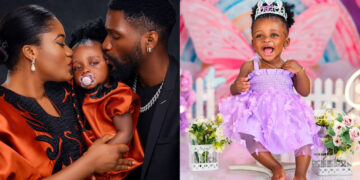 Light of my world, I love you I cherish you I adore you not even words can capture how much I love you – Actor Toві Bakare wrote as him and wife, celebrate  daughter 1 year Birthday 