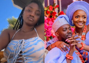 “Aunty Simi sheybi Nigerians have warned you to stop wearing bikinis you’ll coman apologize again ooo” reactions overflow as Simi flaunts banging body in Bikini, after she apologised not to wear it again 