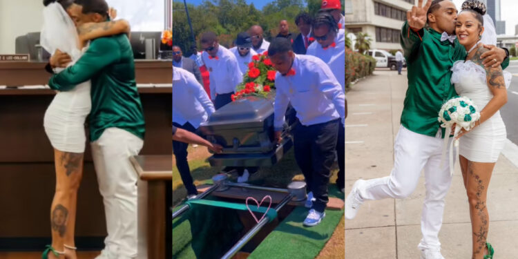 “Losing a soulmate is the worse feeling imaginable. Until we reunite I will forever cherish our memories” – A heart touching moment Wife mourns husband’s death just 32 days after wedding,