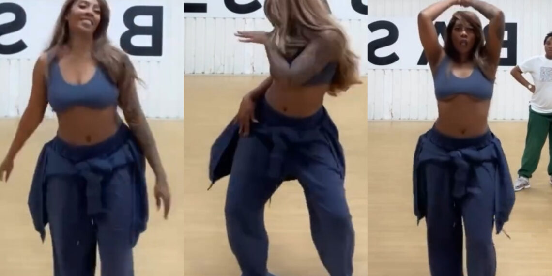 TiwaSavage Left Netizens Mouth Wide Open With Awe, as She Shows Them She Still Got The Moves 
