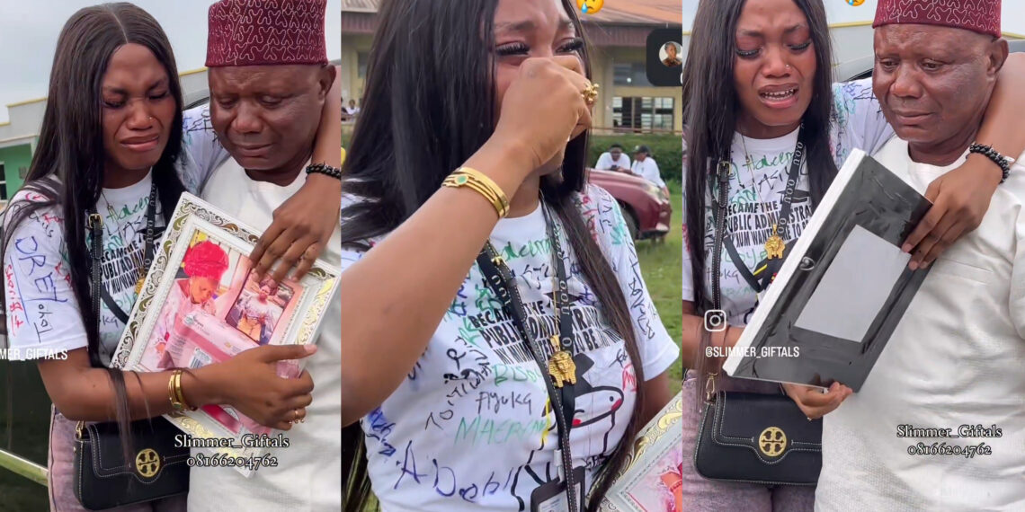 “Mom you are not here to see that I made u proud” lady shared emotional tears The moment she was given her late mom’s picture on her signout day