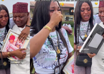 “Mom you are not here to see that I made u proud” lady shared emotional tears The moment she was given her late mom’s picture on her signout day