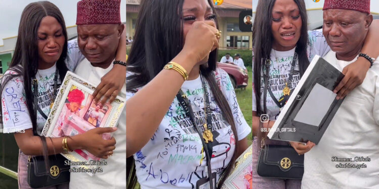 “Mom you are not here to see that I made u proud”  lady shared emotional tears The moment she was given her late mom’s picture on her signout day