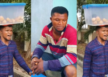 “which fame? I still dey enter bike go market, go many places. I even dey trek. I don’t have a car That one na fame?” –  fish pie seller opens up in new video 