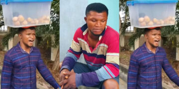 “which fame? I still dey enter bike go market, go many places. I even dey trek. I don’t have a car That one na fame?” –  fish pie seller opens up in new video 